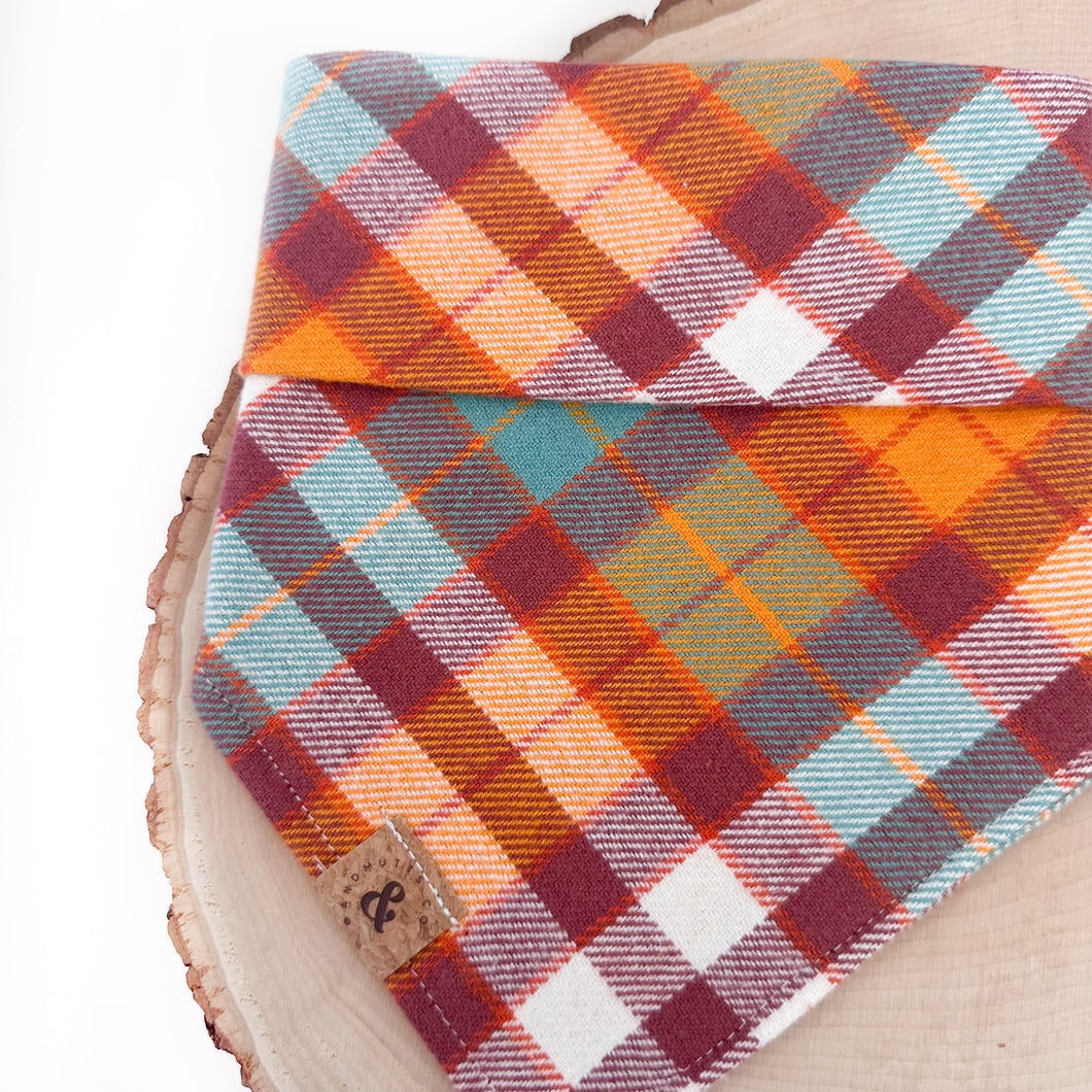cinnamon toast flannel dog bandana