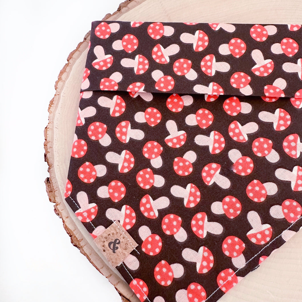 mini mushies dog bandana