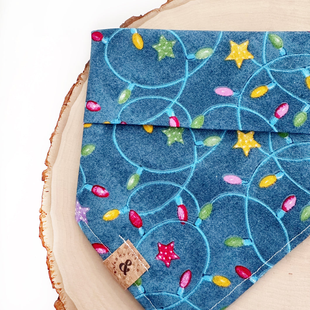 festival of lights dog bandana