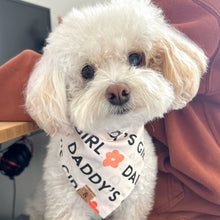 Load image into Gallery viewer, always daddy&#39;s girl dog bandana
