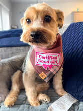 Load image into Gallery viewer, berry pop flannel dog bandana

