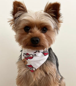 i love dad dog bandana