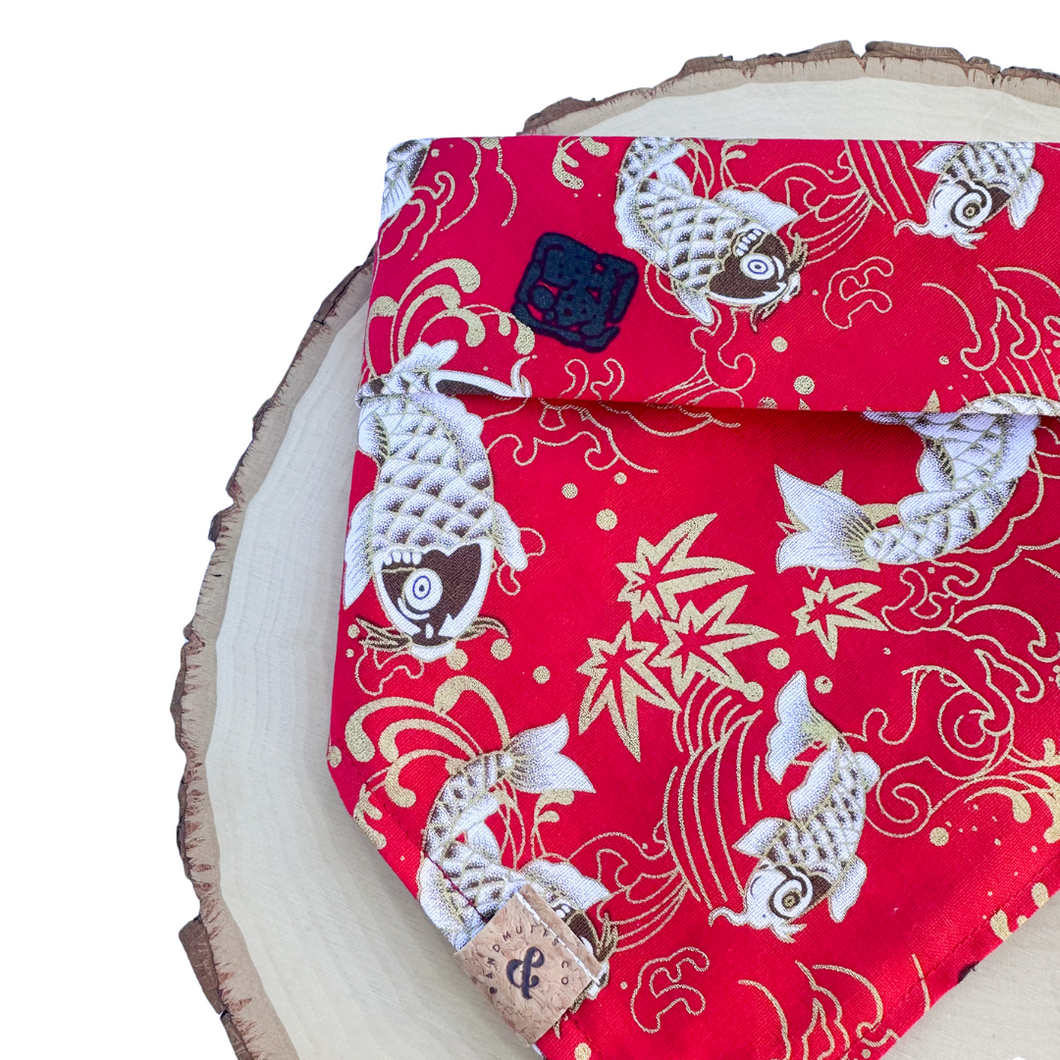 LNY koi fish dog bandana