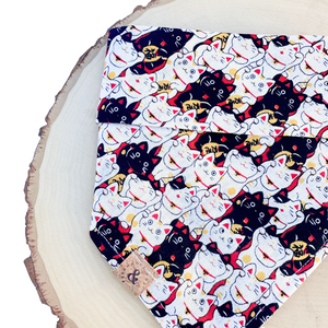 LNY lucky kitties dog bandana