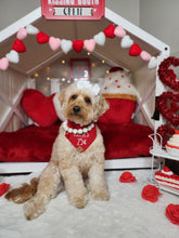 Load image into Gallery viewer, kisses dog bandana
