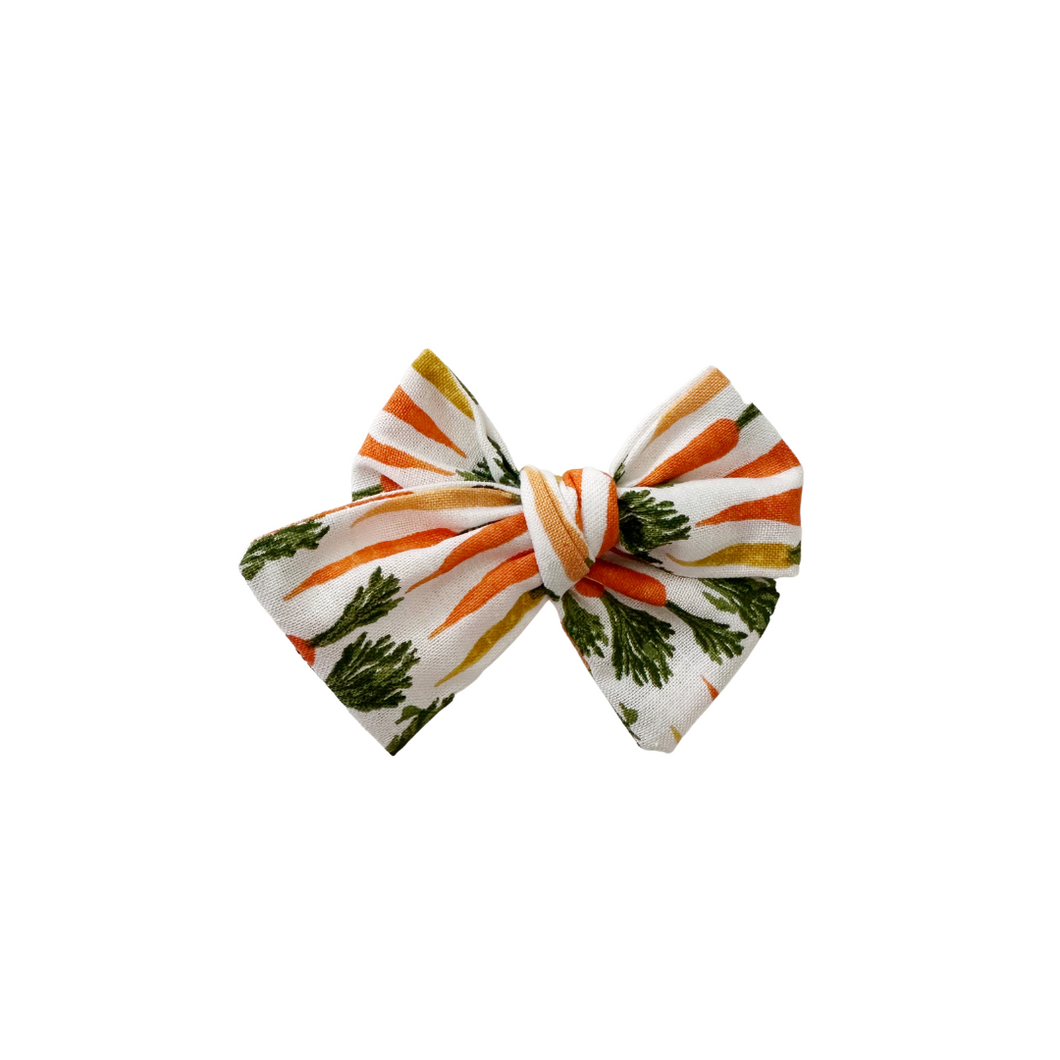 keep calm and carrot on hair bow