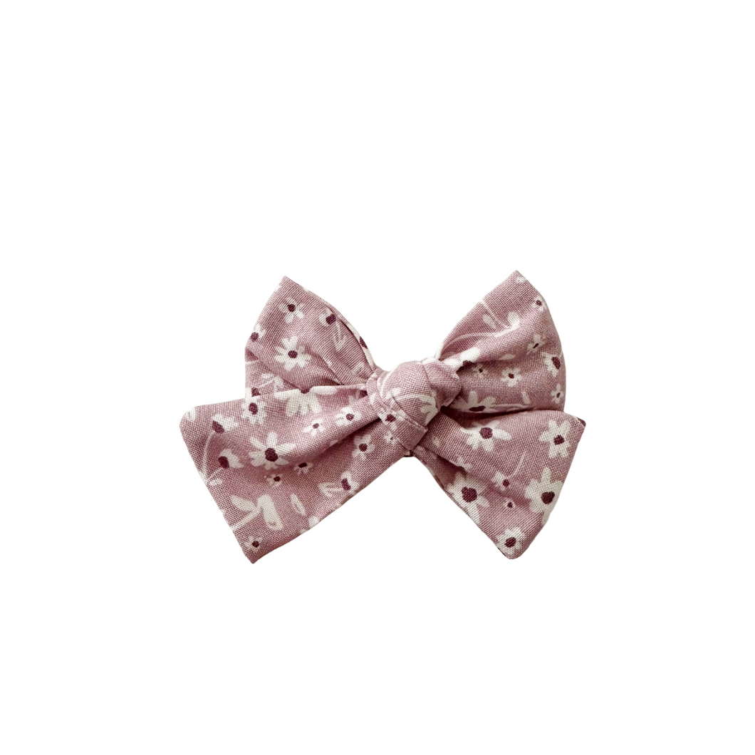 lilac blooms hair bow