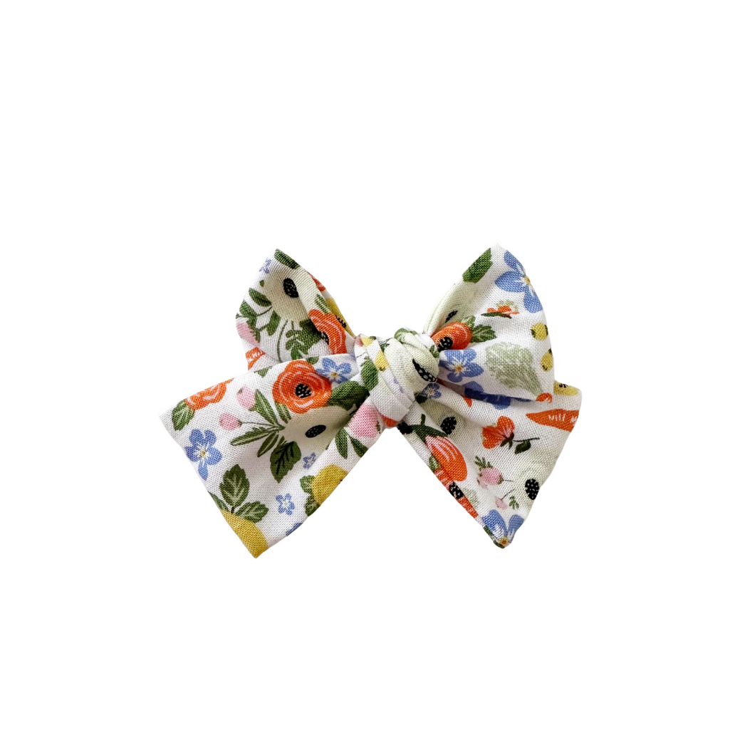 easter poppy hair bow