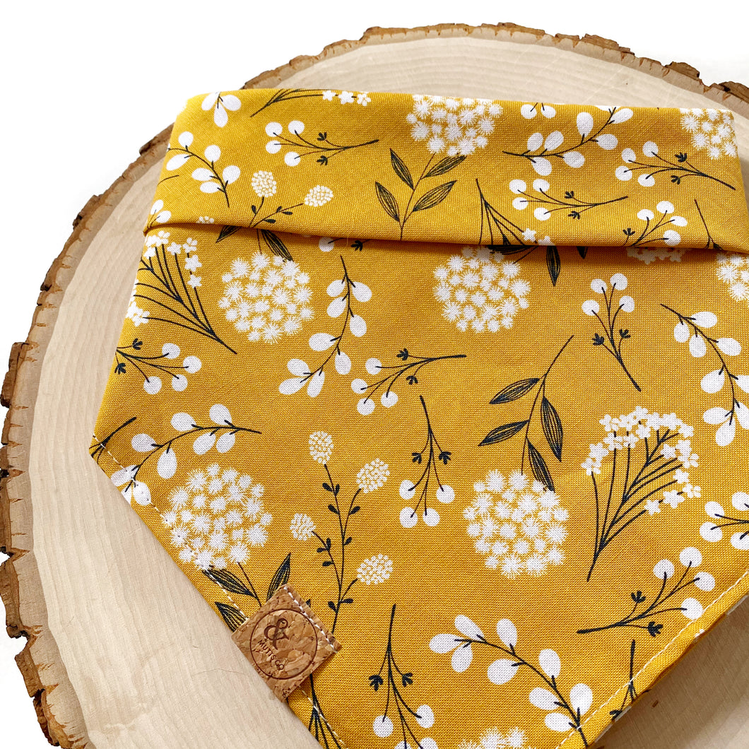 dandelion summer dog bandana