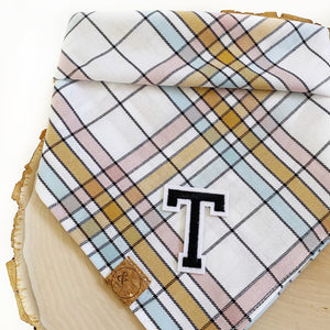 olivia letterman plaid dog bandana