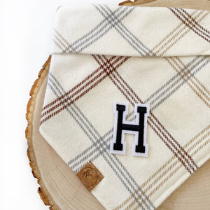 oat milk letterman dog bandana