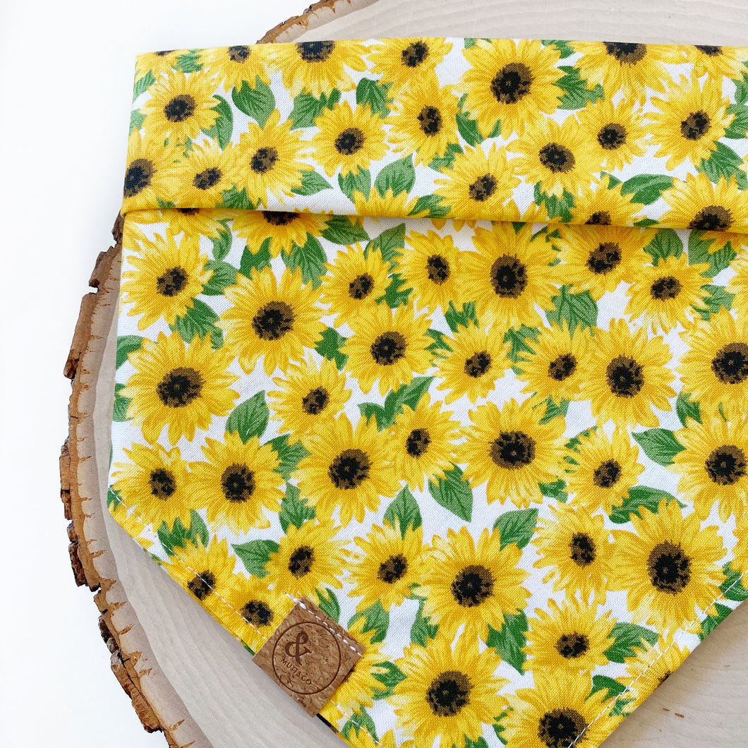 sunflower of peace dog bandana