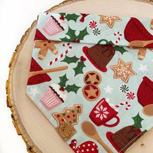 holly jolly christmas dog bandana