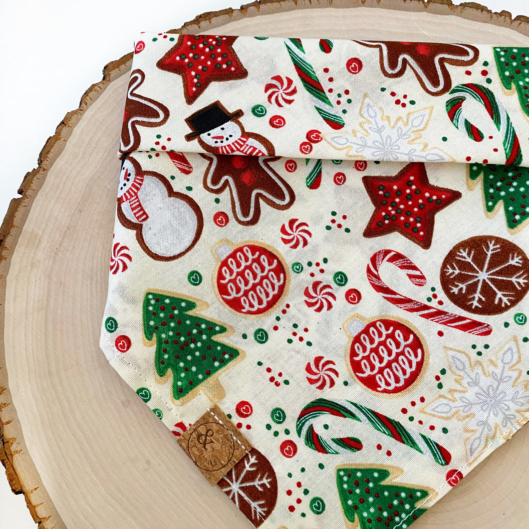 santa's sweets dog bandana