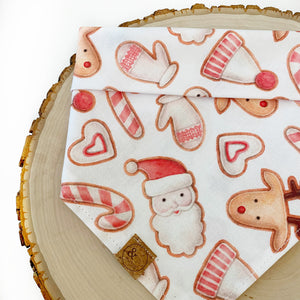 LAST CHANCE! reindeer cookies dog bandana (S, S/M, M)