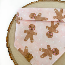 Load image into Gallery viewer, LAST CHANCE! gingerbread jingle dog bandana (XS, S)
