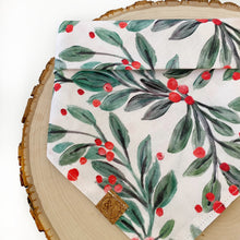 Load image into Gallery viewer, LAST CHANCE! under the mistletoe dog bandana (XS, S, M)
