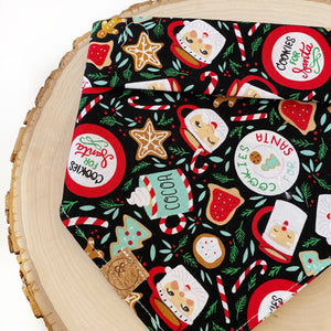 LAST CHANCE! cookies for santa dog bandana (S, M, XL)