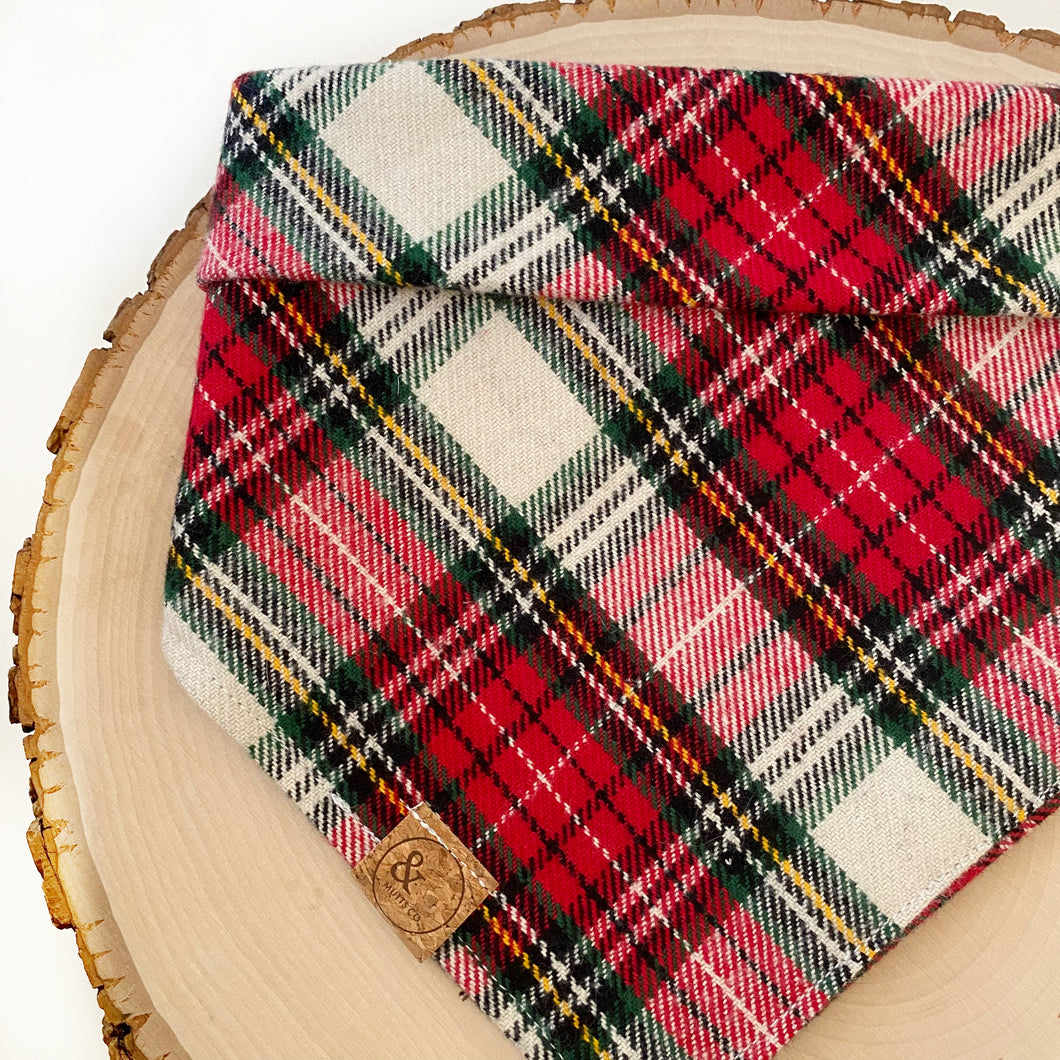 dasher's plaid dog bandana