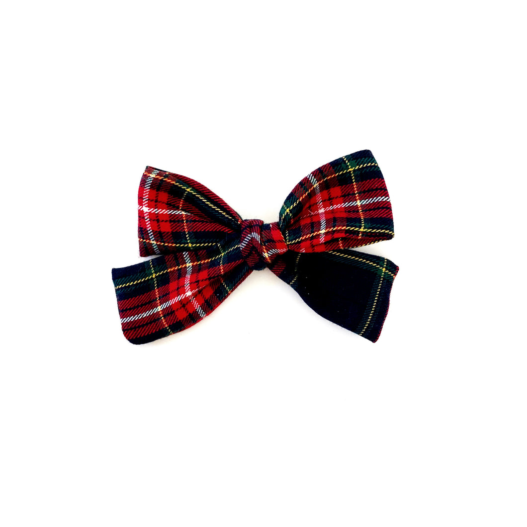 blitzen's plaid hair bow