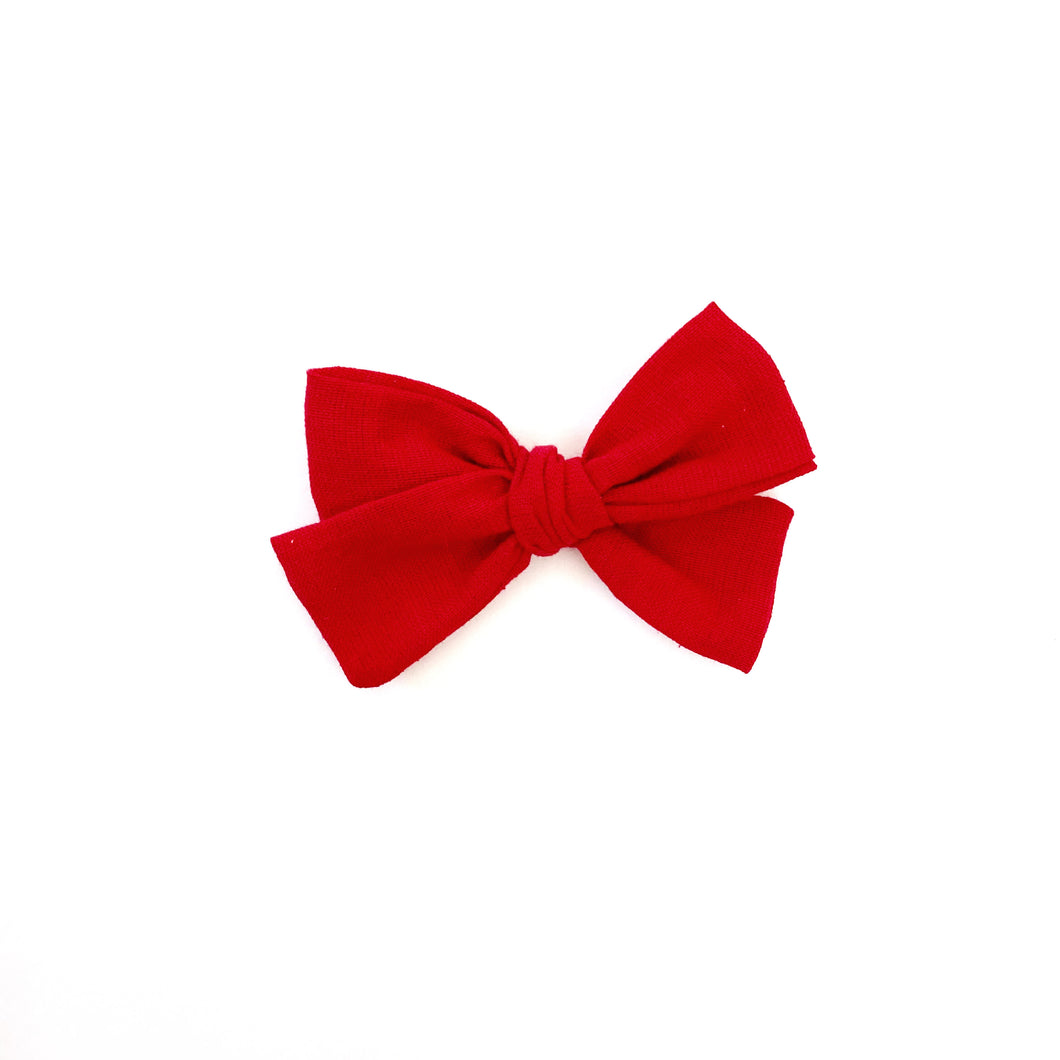 cherry red hair bow