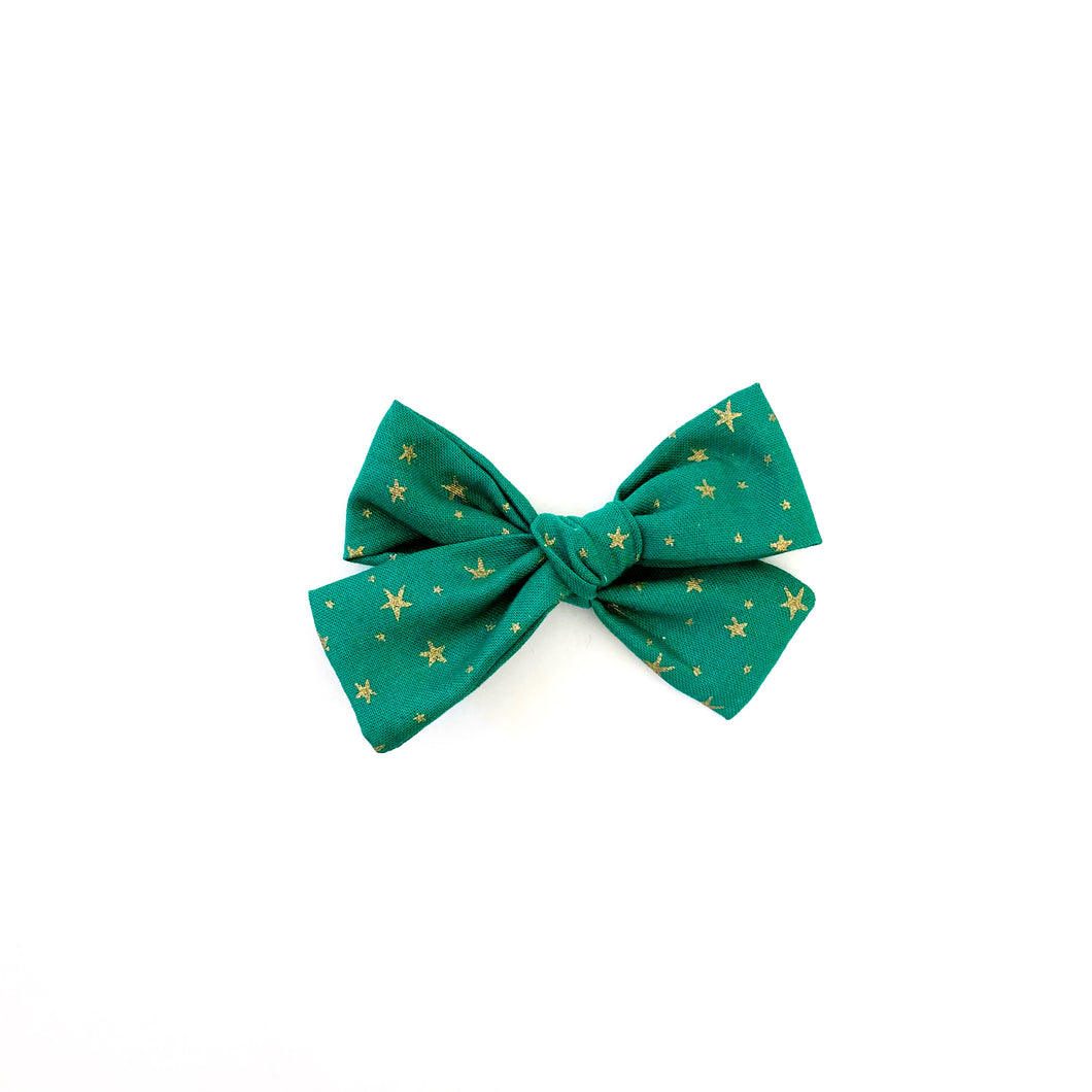 starry night hair bow