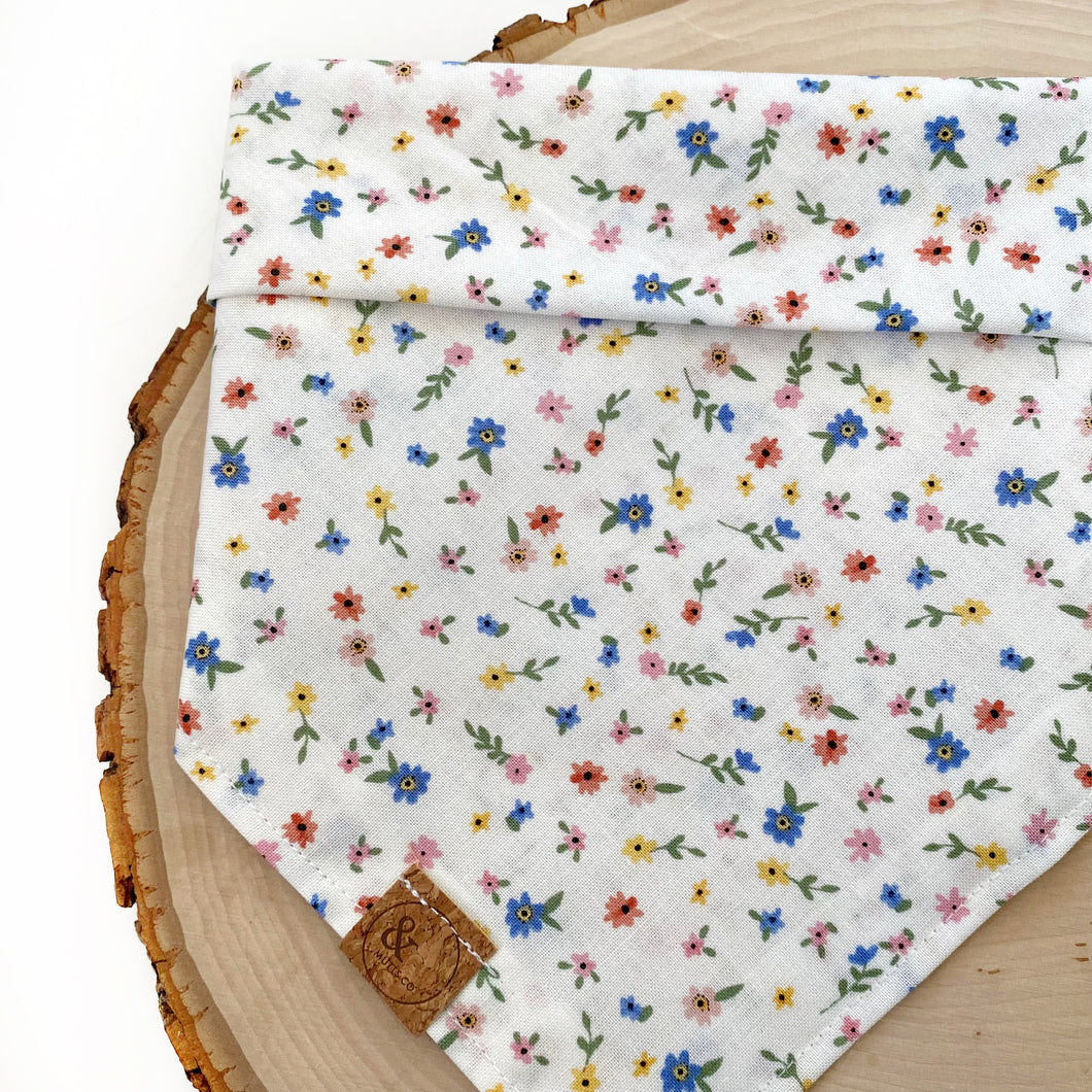 may flowers dog bandana