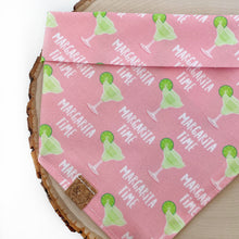Load image into Gallery viewer, margarita time (pink) dog bandana
