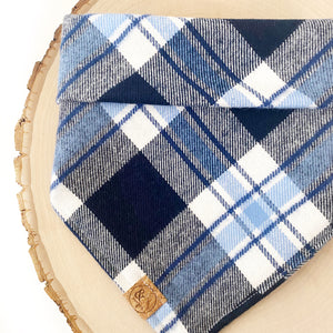 skyline flannel dog bandana