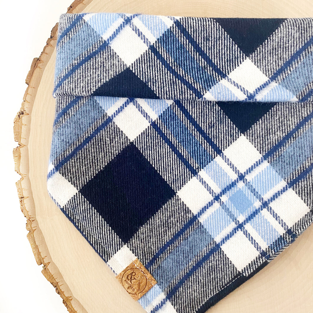 skyline flannel dog bandana