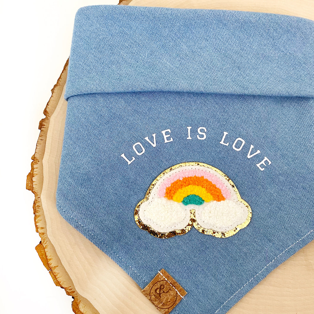 love is love dog bandana
