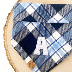 skyline flannel letterman dog bandana