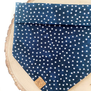patriotic blue stars dog bandana