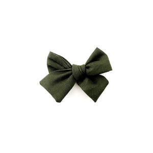 olive green hairbow