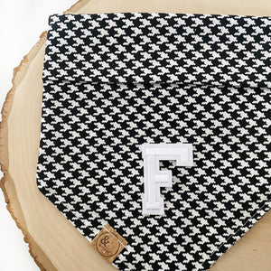 houndstooth letterman dog bandana