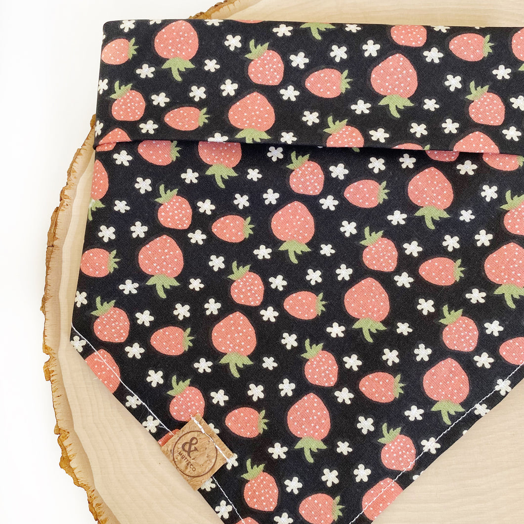 strawberry jam dog bandana