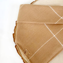 Load image into Gallery viewer, dulce de leche flannel dog bandana

