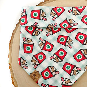 mint puppaccino dog bandana