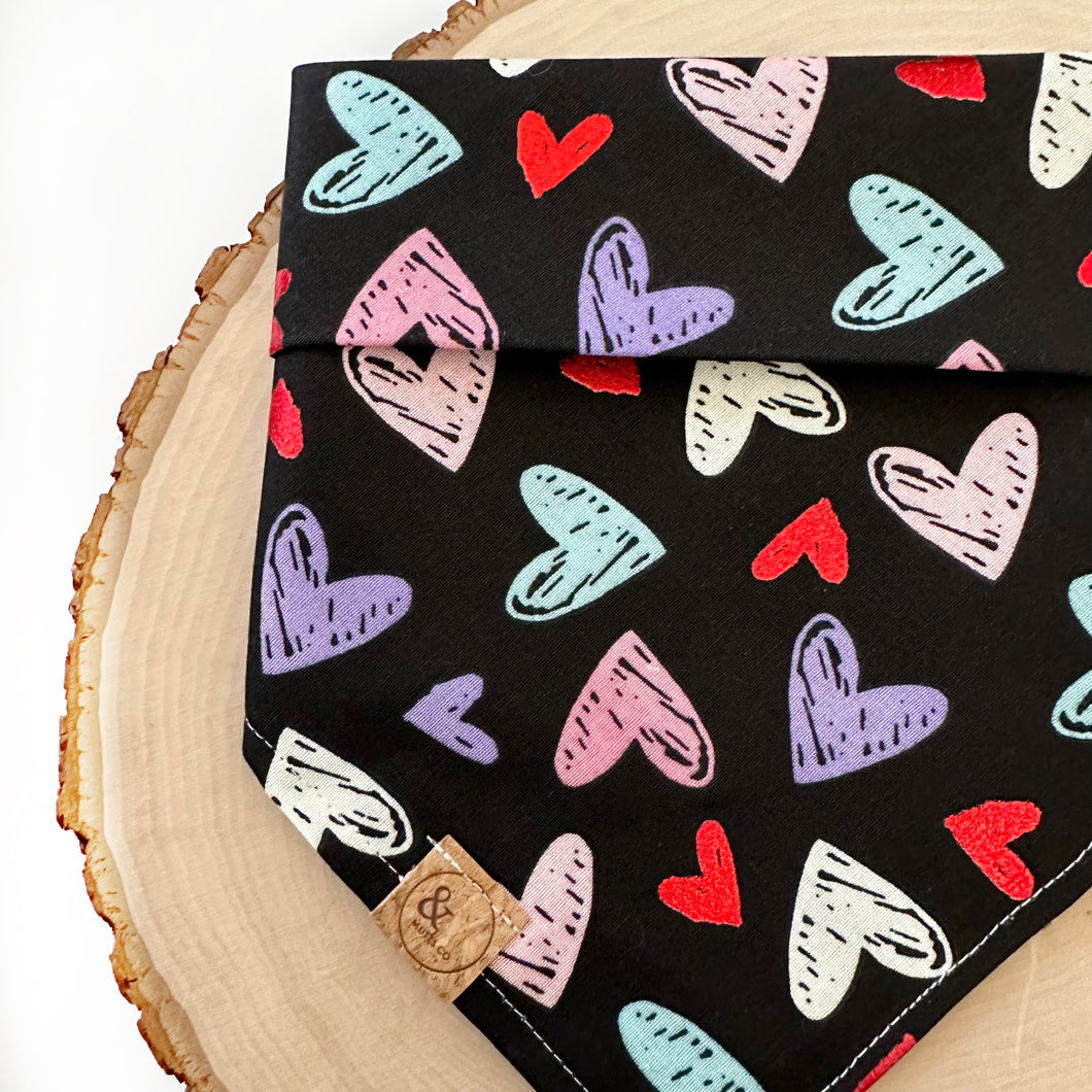 chalked with love dog bandana