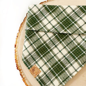 oliver plaid dog bandana