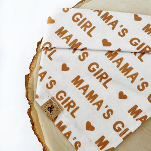 mama's girl (terracotta) dog bandana