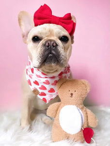 only hearts dog bandana