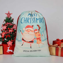 Load image into Gallery viewer, personalized merry christmas santa sack
