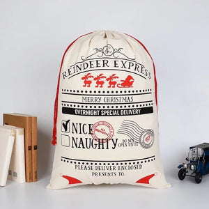 blank canvas santa sack