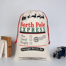 Load image into Gallery viewer, personalized north pole santa sack
