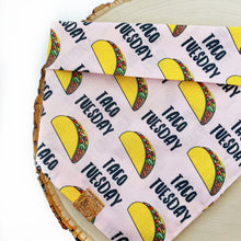 Load image into Gallery viewer, taco tuesday dog bandana

