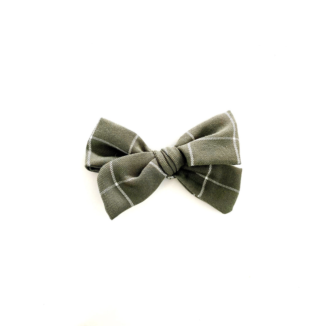 juniper plaid hair bow