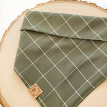 Load image into Gallery viewer, juniper plaid dog bandana
