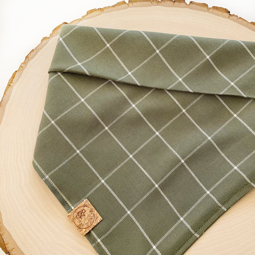 juniper plaid dog bandana