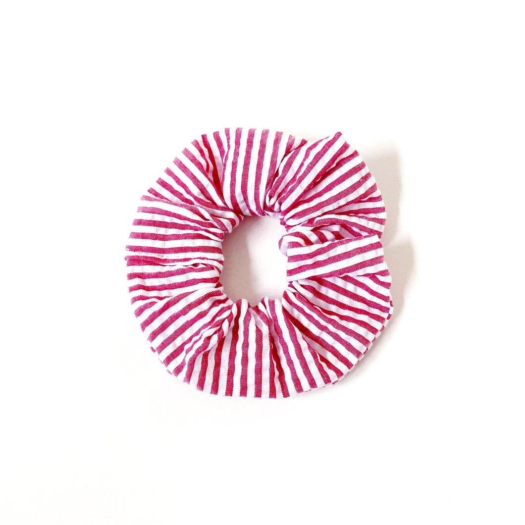 cherry pie seersucker scrunchie